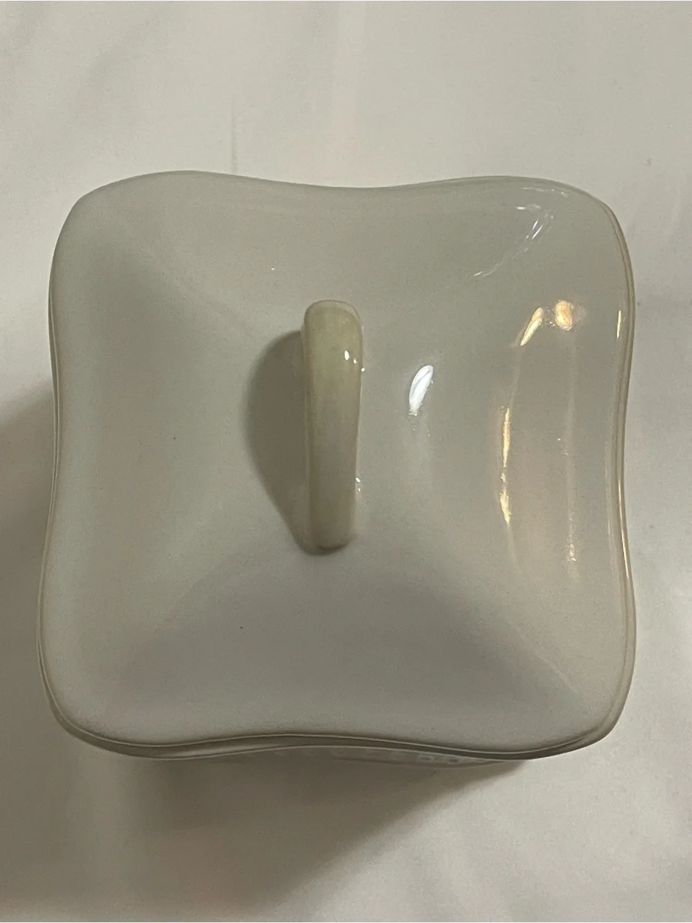Princess House Cream Ceramic Vanity Canister